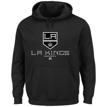 Majestic Men's Los Angeles Kings Big & Tall Critical Victory Pullover Hoodie - - Black