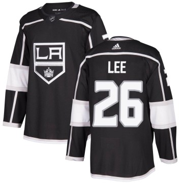 Authentic Adidas Men's Andre Lee Los Angeles Kings Home Jersey - Black
