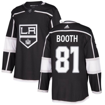 Authentic Adidas Men's Angus Booth Los Angeles Kings Home Jersey - Black