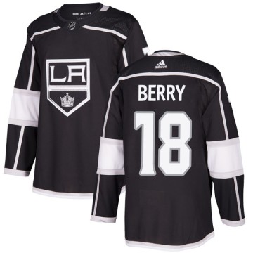Authentic Adidas Men's Bob Berry Los Angeles Kings Home Jersey - Black