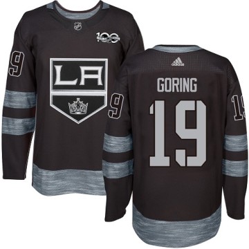 Authentic Adidas Men's Butch Goring Los Angeles Kings 1917-2017 100th Anniversary Jersey - Black