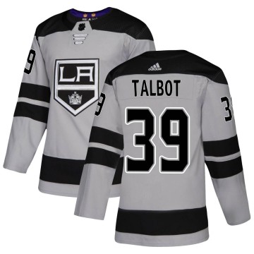 Authentic Adidas Men's Cam Talbot Los Angeles Kings Alternate Jersey - Gray
