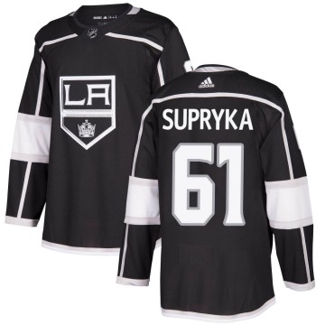 Authentic Adidas Men's Cameron Supryka Los Angeles Kings Home Jersey - Black