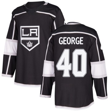 Authentic Adidas Men's Carter George Los Angeles Kings Home Jersey - Black