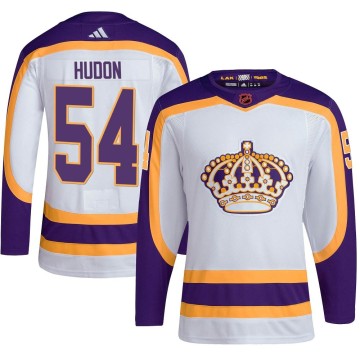 Authentic Adidas Men's Charles Hudon Los Angeles Kings Reverse Retro 2.0 Jersey - White