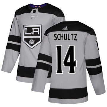 Authentic Adidas Men's Dave Schultz Los Angeles Kings Alternate Jersey - Gray