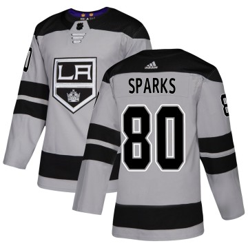 Authentic Adidas Men's Garret Sparks Los Angeles Kings Alternate Jersey - Gray