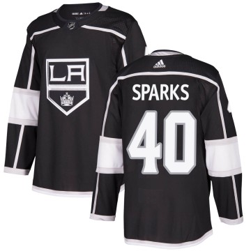 Authentic Adidas Men's Garret Sparks Los Angeles Kings Home Jersey - Black