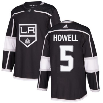 Authentic Adidas Men's Harry Howell Los Angeles Kings Home Jersey - Black
