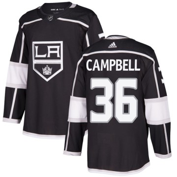 Authentic Adidas Men's Jack Campbell Los Angeles Kings Home Jersey - Black