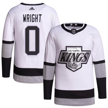 Authentic Adidas Men's Jared Wright Los Angeles Kings 2021/22 Alternate Primegreen Pro Player Jersey - White