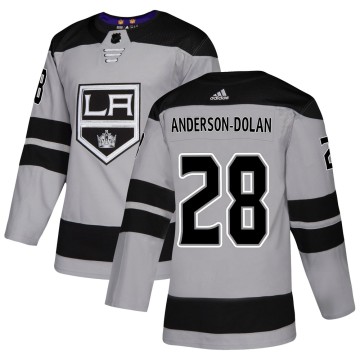 Authentic Adidas Men's Jaret Anderson-Dolan Los Angeles Kings Alternate Jersey - Gray