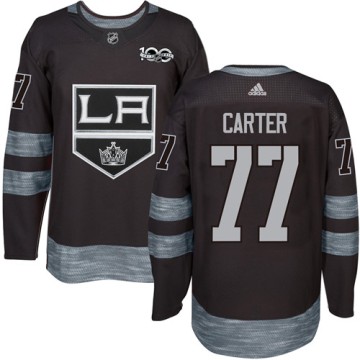 Authentic Adidas Men's Jeff Carter Los Angeles Kings 1917-2017 100th Anniversary Jersey - Black