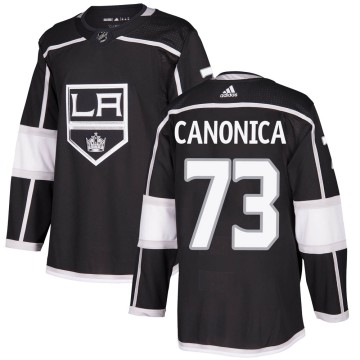 Authentic Adidas Men's Lorenzo Canonica Los Angeles Kings Home Jersey - Black
