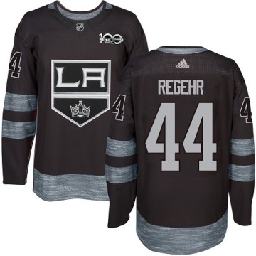 Authentic Adidas Men's Robyn Regehr Los Angeles Kings 1917-2017 100th Anniversary Jersey - Black