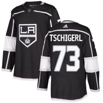 Authentic Adidas Men's Sean Tschigerl Los Angeles Kings Home Jersey - Black