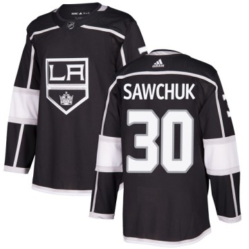 Authentic Adidas Men's Terry Sawchuk Los Angeles Kings Home Jersey - Black