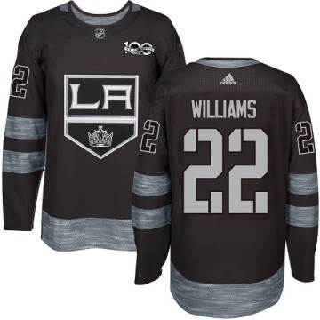 Authentic Adidas Men's Tiger Williams Los Angeles Kings 1917-2017 100th Anniversary Jersey - Black