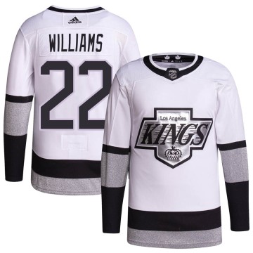 Authentic Adidas Men's Tiger Williams Los Angeles Kings 2021/22 Alternate Primegreen Pro Player Jersey - White