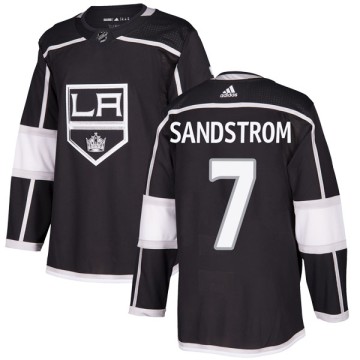 Authentic Adidas Men's Tomas Sandstrom Los Angeles Kings Home Jersey - Black