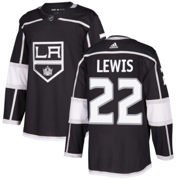 Authentic Adidas Men's Trevor Lewis Los Angeles Kings Jersey - Black