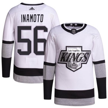 Authentic Adidas Men's Tyler Inamoto Los Angeles Kings 2021/22 Alternate Primegreen Pro Player Jersey - White