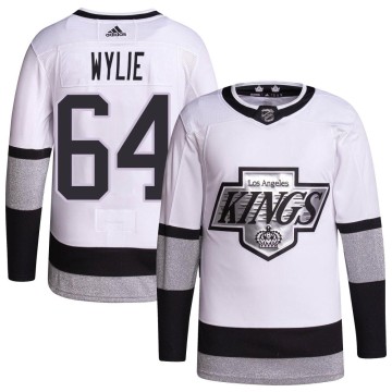 Authentic Adidas Men's Wyatte Wylie Los Angeles Kings 2021/22 Alternate Primegreen Pro Player Jersey - White