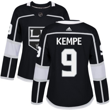 Authentic Adidas Women's Adrian Kempe Los Angeles Kings Home Jersey - Black