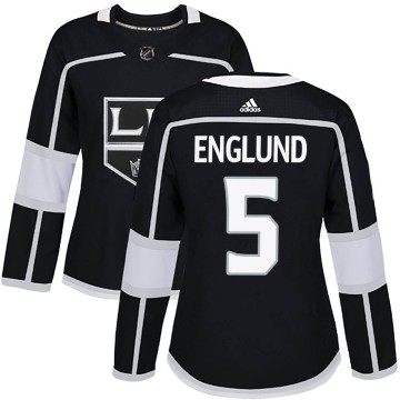 Authentic Adidas Women's Andreas Englund Los Angeles Kings Home Jersey - Black