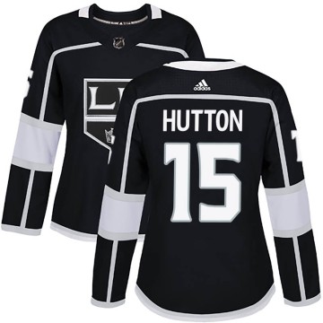 Authentic Adidas Women's Ben Hutton Los Angeles Kings Home Jersey - Black
