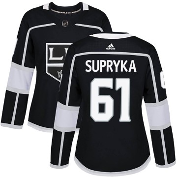 Authentic Adidas Women's Cameron Supryka Los Angeles Kings Home Jersey - Black