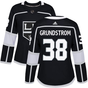 Authentic Adidas Women's Carl Grundstrom Los Angeles Kings Home Jersey - Black