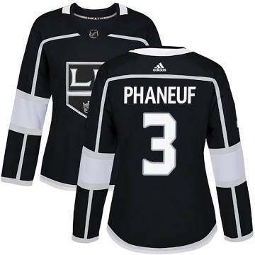 Authentic Adidas Women's Dion Phaneuf Los Angeles Kings Home Jersey - Black