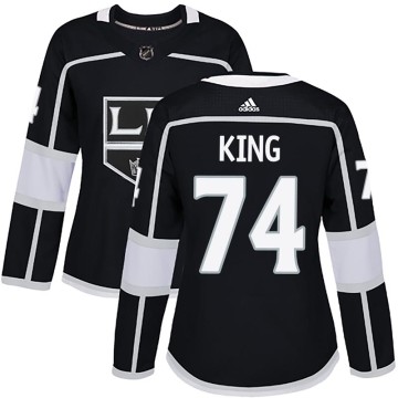 Authentic Adidas Women's Dwight King Los Angeles Kings Home Jersey - Black