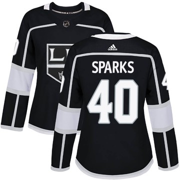 Authentic Adidas Women's Garret Sparks Los Angeles Kings Home Jersey - Black