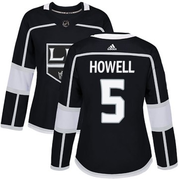 Authentic Adidas Women's Harry Howell Los Angeles Kings Home Jersey - Black