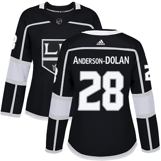 Authentic Adidas Women's Jaret Anderson-Dolan Los Angeles Kings Home Jersey - Black