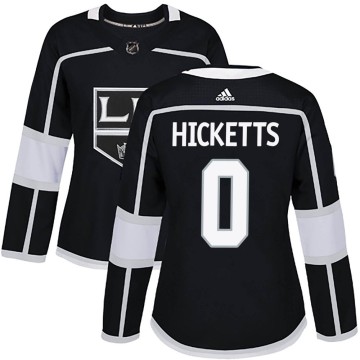 Authentic Adidas Women's Joe Hicketts Los Angeles Kings Home Jersey - Black
