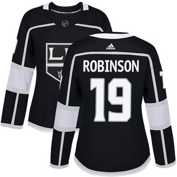 Authentic Adidas Women's Larry Robinson Los Angeles Kings Home Jersey - Black