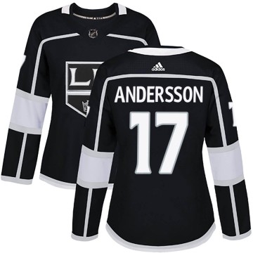 Authentic Adidas Women's Lias Andersson Los Angeles Kings Home Jersey - Black