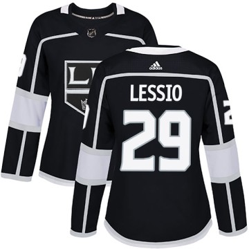 Authentic Adidas Women's Lucas Lessio Los Angeles Kings Home Jersey - Black