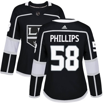 Authentic Adidas Women's Markus Phillips Los Angeles Kings Home Jersey - Black