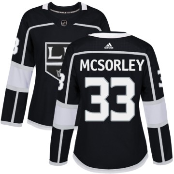 Authentic Adidas Women's Marty Mcsorley Los Angeles Kings Home Jersey - Black