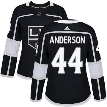 Authentic Adidas Women's Mikey Anderson Los Angeles Kings ized Home Jersey - Black