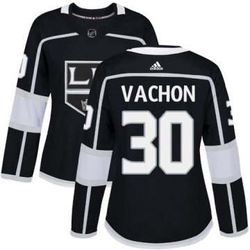 Authentic Adidas Women's Rogie Vachon Los Angeles Kings Home Jersey - Black