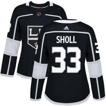 Authentic Adidas Women's Tomas Sholl Los Angeles Kings Home Jersey - Black