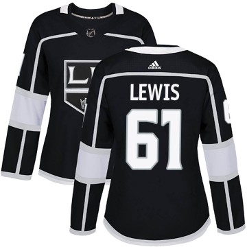 Authentic Adidas Women's Trevor Lewis Los Angeles Kings Home Jersey - Black
