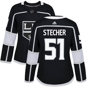 Authentic Adidas Women's Troy Stecher Los Angeles Kings Home Jersey - Black
