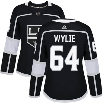 Authentic Adidas Women's Wyatte Wylie Los Angeles Kings Home Jersey - Black
