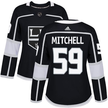 Authentic Adidas Women's Zack Mitchell Los Angeles Kings Home Jersey - Black